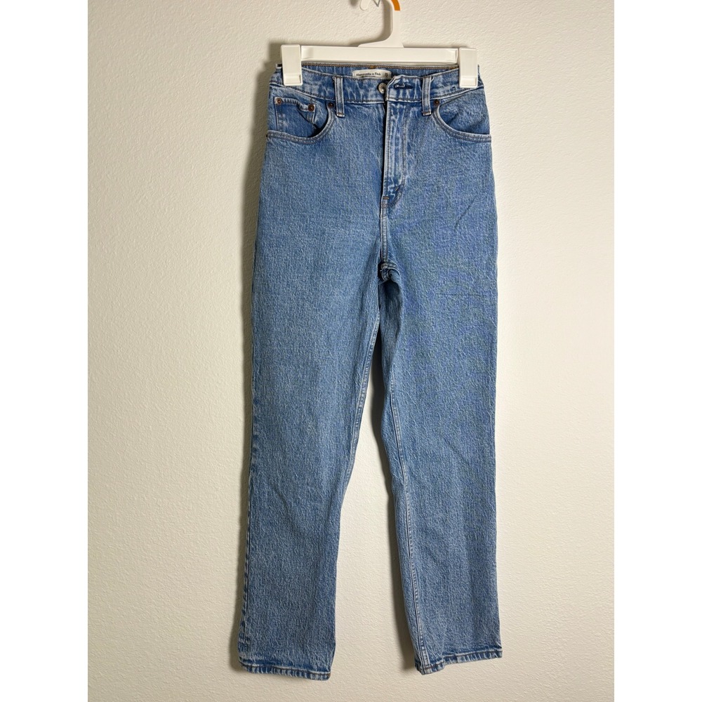 Abercrombie‎ & Fitch 90s Straight Ultra High Rise Jeans Blue Size 25 0s